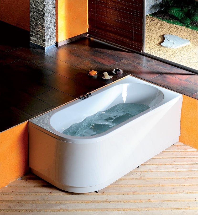 VIVA L asymetrická vana 175x80x47cm, bílá